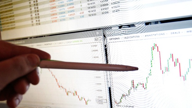 Gold market graph stock