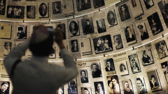 Hall of Names at Yad Vashem's Holocaust History Museum