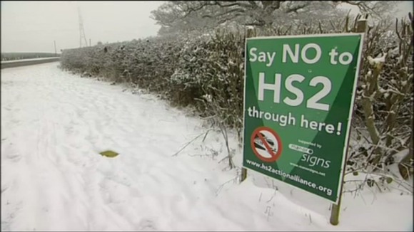 HS2 sign