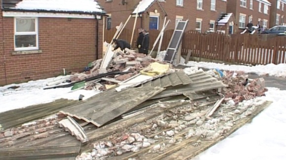 Damaged home, Barnsley