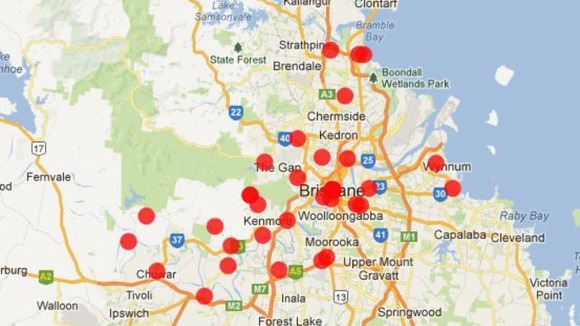The Brisbane City Council crowdmap