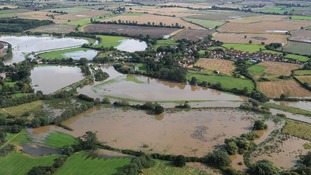 Flooded fields