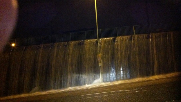 Flood water