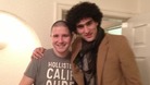 Maroaune Fellaini scored a spot in the Kop thanks to Liverpool fan Paul Feeney, left.
