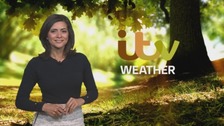 A warm feel with sunshine, cooler with the rain 