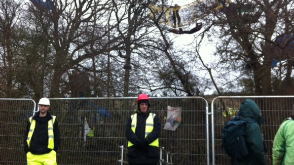 Protesters Hastings - Bexhill link road