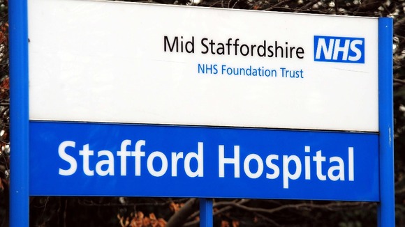 Entrance to Stafford Hospital