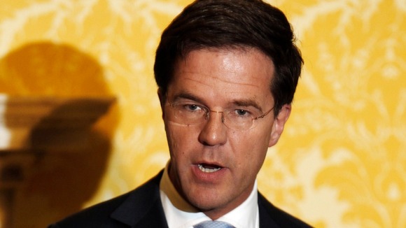 The Prime Minister of the Netherlands Mark Rutte during a visit to the UK last year