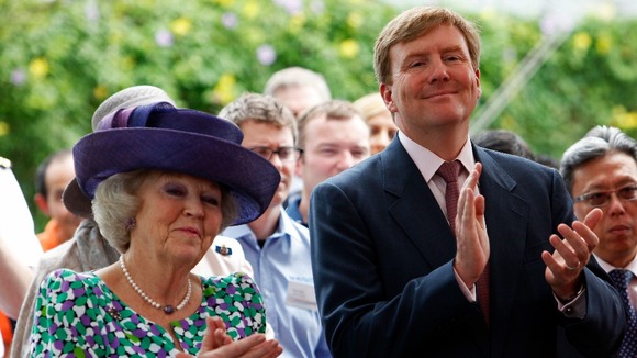 Queen Beatrix of the Netherlands and Crown Prince Willem-Alexander