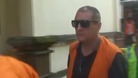 Julian Ponder arrives at court in Bali.