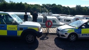 Police cars