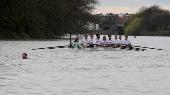 Oxford University crew and swimmer