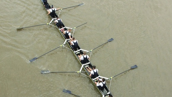 Oxford crew in Boat Race