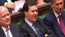 Foreign Secretary Willaim Hague, Chancellor George Osborne, and Secretary of State for Defence Philip Hammond