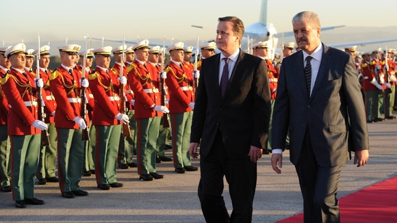 David Cameron meets the Prime Minister of Algeria Abdelmalek Sellal