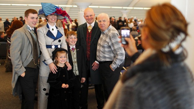 Passengers in period costume