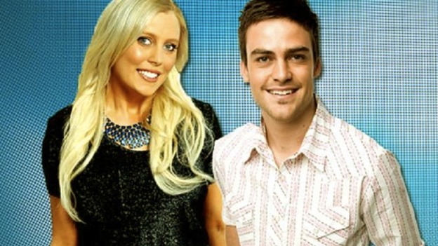 Australian DJs Mel Greig and Michael Christian 