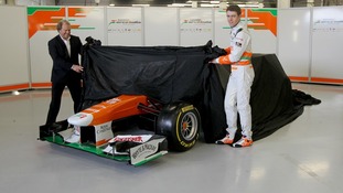 The new Force India car is unveiled