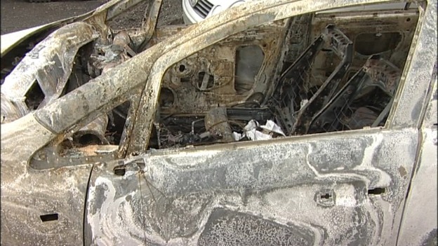 Burnt car