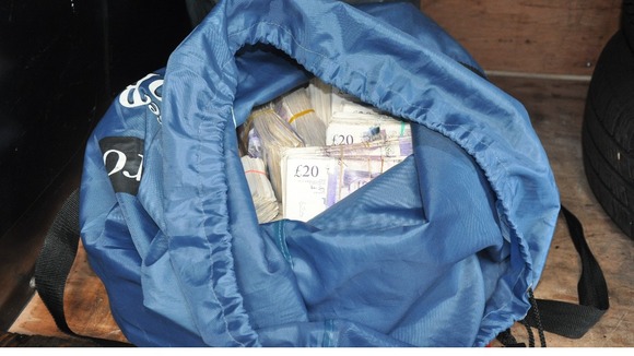Cash in gym bag