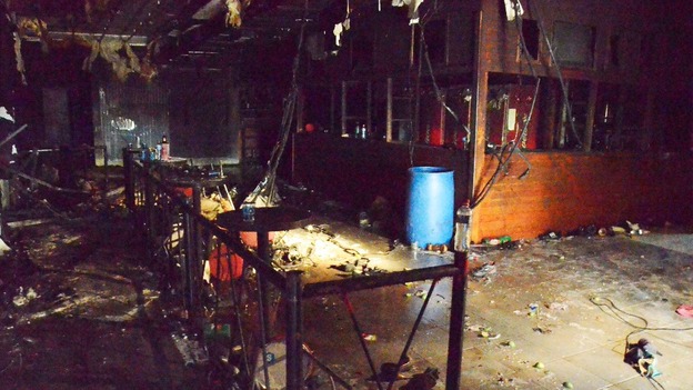 Aftermath of the fire in a club in Santa Maria