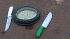 Knives found at the scene