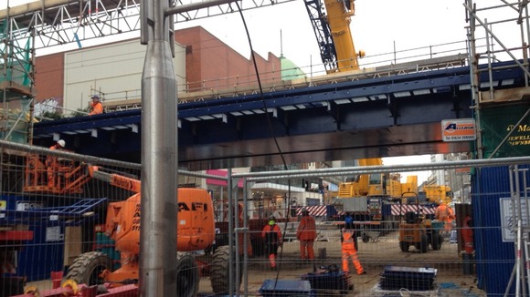 New rail bridge is fitted in Southend