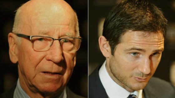 Sir Bobby Charlton and Frank Lampard