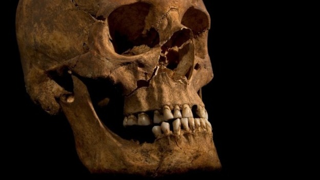 King Richard III skull was found under a Leicester car park