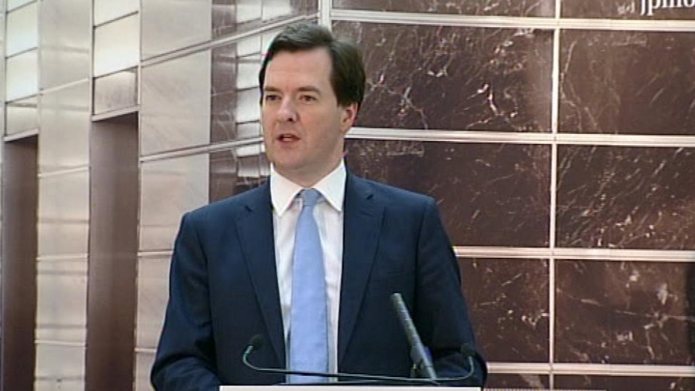 Osborne 2013 Is The Year We Reset The Banking System ITV News