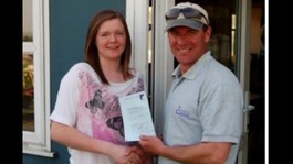 Lois Preston and her instructor