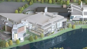 A model of the building