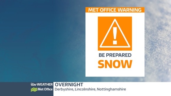 Amber warning in place tonight