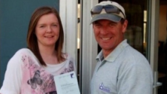 Lois with her instructor