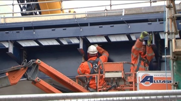 A railway bridge in Southend has been completed