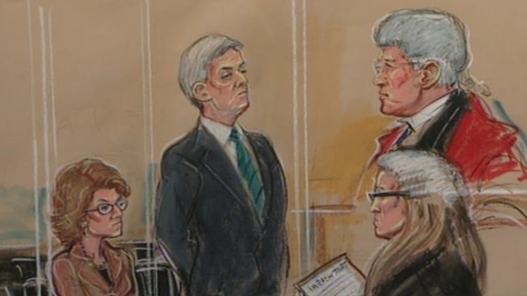 Vicky Pryce and Chris Huhne in court today