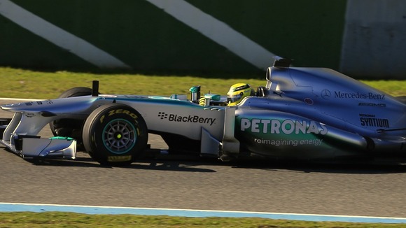 The car was unveiled at the Jerez racetrack in southern Spain