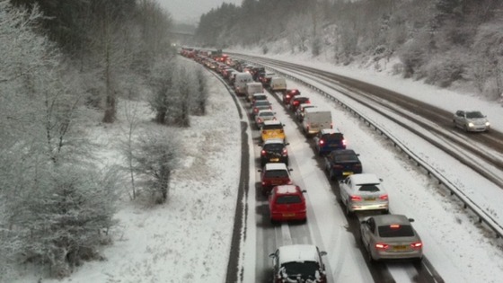 Snowy commute