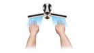 Hands being dried by tap