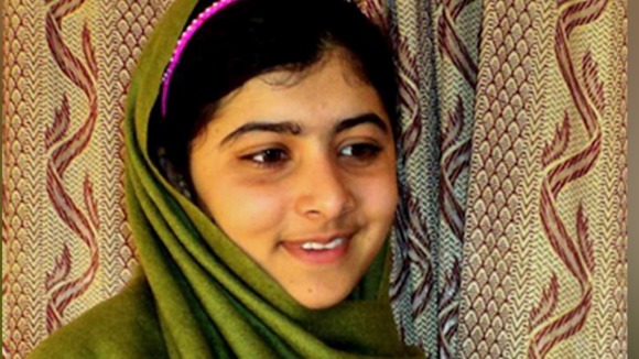 Malala pictured before the Taliban attack