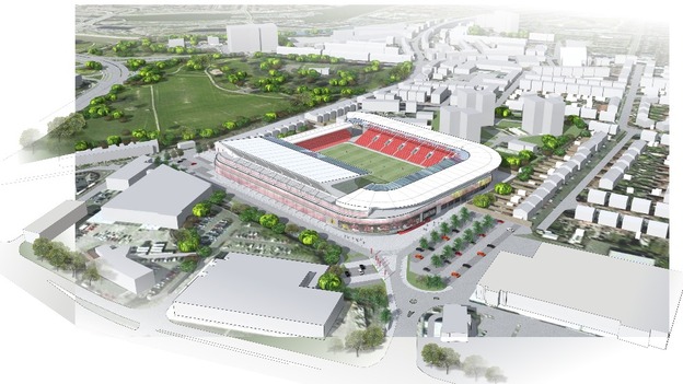Stadium from the air