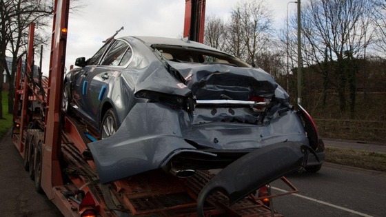 Damaged car