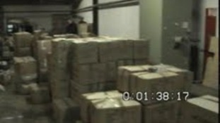 Warehouse full of counterfeit goods