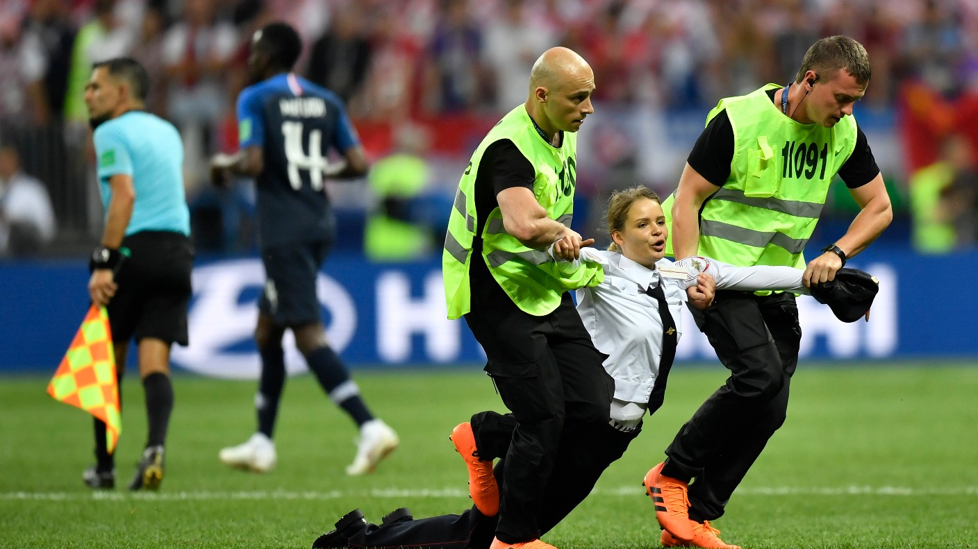 Pussy Riot Claim Responsibility For World Cup Final Pitch Invasion Itv News