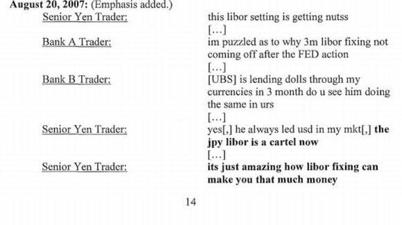 Extract from CFTC report