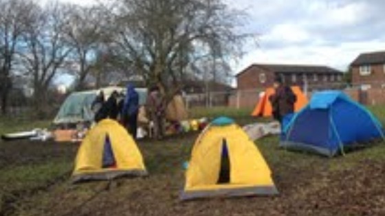 Protestors are refusing to leave Alexandra Park