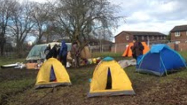 Protestors are refusing to leave Alexandra Park