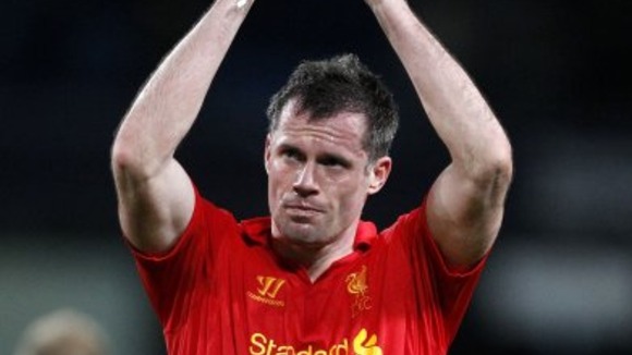 Jamie Carragher in action for Liverpool