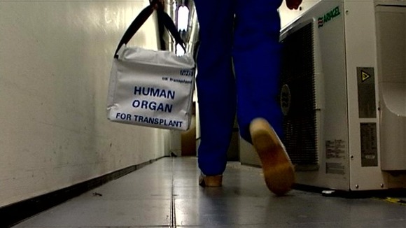 A heart that is being transported for transplant must be moved quickly and safely