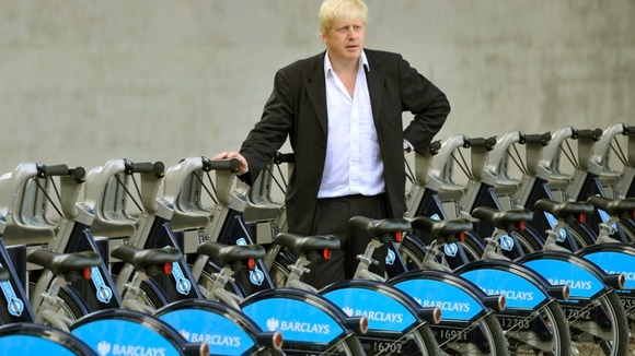 Boris with his bikes in London